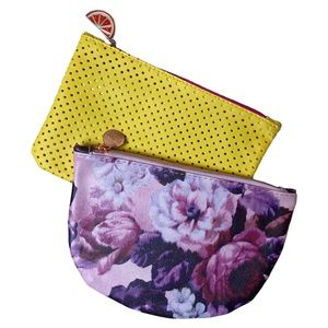 Ipsy Cosmetic Makeup Bag Case Set of 2